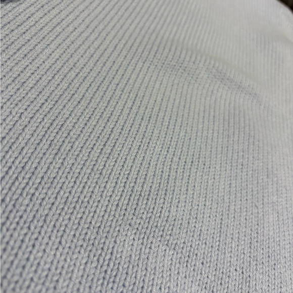 Haven Talbots light blue cotton chunky roll neck sweater medium - Picture 3 of 6